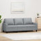 Générique Canapé à 3 Places Gris Clair 180 cm Tissu,Meubles,Canapés,28.8 kg,Gris,359171