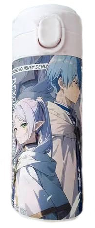 Frieren Edelstahl Thermosflasche 420ml Anime Wasserflasche Frieren: Beyond Journey's End auslaufsichere Isolierflasche
