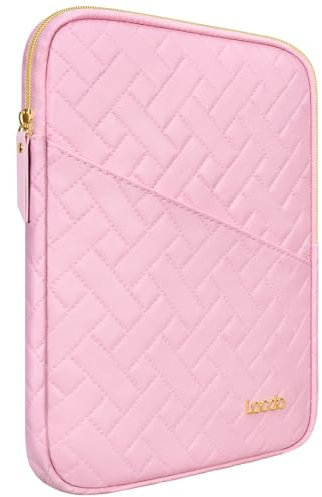 Lacdo Tablet Sleeve Case for 13 inch New iPad Air M3 M2 2025-2024, 13 New iPad Pro M4 2024, 12.9 iPad Pro 6 5 4 3 2022-2018 with Magic Keyboard and Smart Keyboard Folio Protective Bag, Sakura Pink
