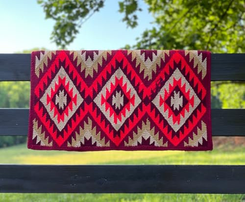 EQUIEMPRESS Sattelunterlage Western Show/Westernsatteldecke aus Neuseelandwolle, Top Wool Pad Sensor Flex (Anpassung möglich) A-145 (36 x 36)