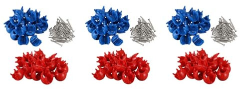 Lbvzxkad 60 StüCk Klettern Seil Netz 12Mm Kunststoff Verbinder Net Schnalle Klettern ZubehöR für Draussen Schaukel Klettern Seil Teile