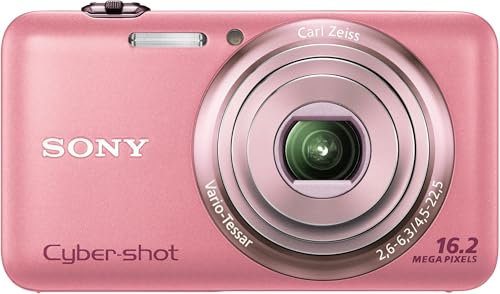 Sony Cybershot DSC-WX7 Digital Camera 16.2 Megapixel with 5x Optical Zoom 2.8-Inch LCD Pink (Renewed)