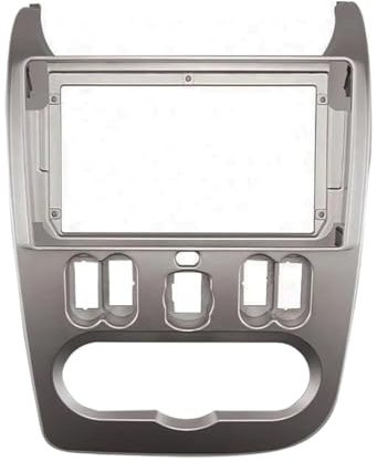 HCPAVEXT Marco Radio Coche 2 DIN Adaptador Marco Radio Doble DIN Panel CD Embellecedor Tablero para R&enault para Logan para Sandero para Dacia para Duster Panel Estéreo para Coche(Only Frame)