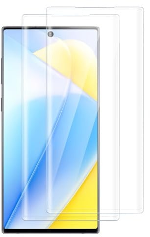 VideoSecu 2 Pièces Verre Trempé pour Samsung Galaxy Note 10 Plus Protection écran - 9H Ultra Résistant, Anti-Rayures, Protection Écran 3D, Toucher Sensible, Sans Bulles pour Note 10+ Vitre Protection