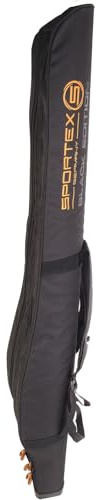 Sportex Super Safe Rutentasche Black Edition 2 oder 3 Fächer Rutenfutteral Angeltasche Rod Case für montierte Ruten Verschiedene Längen (3 Fächer 175cm)
