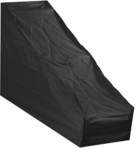 Woodside Large Black Protective Garden Lawn Mower Cover 1.7m x 0.6m x 0.3m-1.1m/5.6ft x 2ft x 1ft-3.6ft