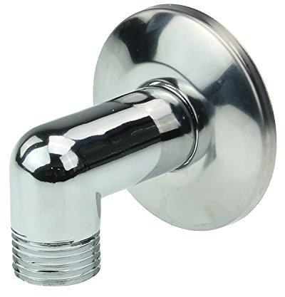 Sanixa GO1315 Wand-Anschlussbogen Messing verchromt Anschluss Brauseschlauch Wandanschluss Brause Schlauchanschluss Dusche Wandbogen