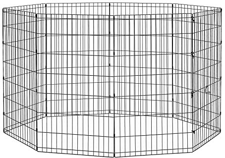 New World B550-42 Laufstall und Spielgehege für Hunde, ohne Tür, 61 x 106 cm, schwarze E-Beschichtung