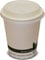 50-8oz (227ml) Disposable Biodegradable & Compostable Paper Coffee Cups with White Compostable Sip Lids (8oz (227ml) 50 Pack)