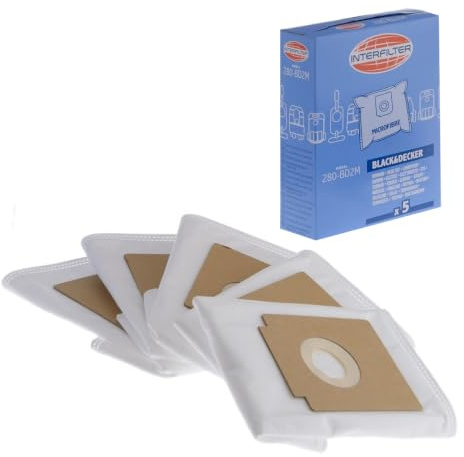Boîte de 5 sacs microfibres Aspirateur 35600763 QUIGG Aspirateur 35600763 QUIGG