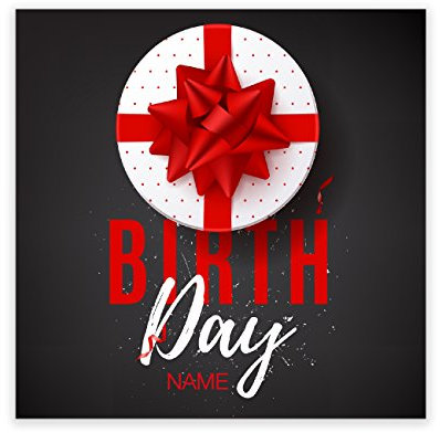 Herz & Heim® Geburtstags-Flaschenetikett mit Ihrem Wunschnamen 1 Stück