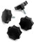 Design61 4er Set Sterngriff Handrad M8 x 20 mm Ø50