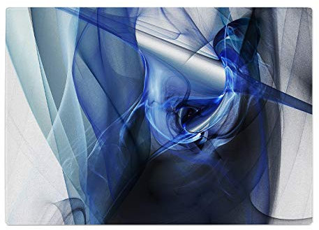 Blue Grey Black Navy Teal Kitchen Worktop Protector Saver Glass Chopping Board