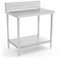 Royal Catering Mesa De Acero Inoxidable Para Hostelería RCAT-90/60-N (Superficie de trabajo de 90 x 60 cm, Con antisalpique, Capacidad de carga de 210 kg)