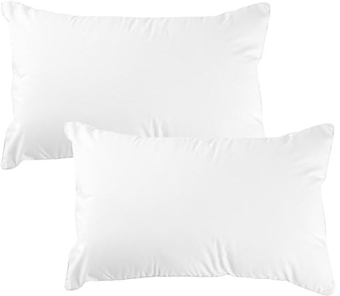 Amazinggirl Kopfkissen 30x50 cm - Kissen Allergiker Schlafkissen Polster Pillow Made in EU und Pillows for Sleeping 50 x 30 Bett Kissens für Schlafen Oeko-Tex Weiß - 2 Stück