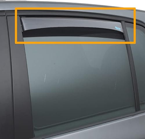Hintere Windabweiser (1 Set) für die Fahrer und Beifahrerseite-CLI0044300 passend für FIAT DOBLO/Panorama II TYP 263, PKW 3/5-DOOR, 2010- OPEL Combo D