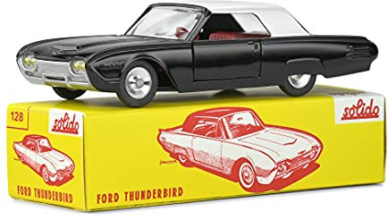 Solido Ford Thunderbird, weißes Dach, 1963, Series 100, Modellauto, Maßstab 1:43, schwarz