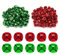 Luter 100 Stück Basteln Glocken, Glöckchen Metallglöckchen für DIY Festival Home Weihnachtsdekoration (50 rot 50 grün 1,2 cm)