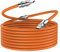 WLGQ Câble universel de charge rapide USB C vers C, USB PD de 100 W, en silicone liquide doux pour la peau, orange, 1 m