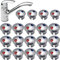 Wudaizhi Heiß-/kälteindikator Für Wasserhähne, 20 Pcs Universelle Heiß- Und Kaltschilder Knöpfe Für Küchenwaschbecken Wasserhähne Ersatzteil