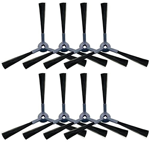 8 Pack IQ Side Brushes Replacement for Shark IQ R101AE RV1001AE AV912S AV911S AV1010AE RV1000 AV970 AV993 AV1002AE Shark AI AV2501S AV2501AE RV2610WD RV2610WA RV2502AE RV2520AOUS Robot Vacuum Cleaner