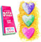 3 x Love Heart Value Bath Bomb Gift Set von Zimpli Gifts, funkelndes Beauty-Geschenk für das Spa, Geschenk für Frauen, für sie, Frau, Freundin, Socken
