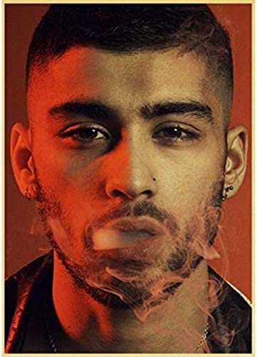 Poster Zayn Malik Musik Sänger Poster Vintage Poster Foto Porträt Bilder Leinwand Malerei Home Decor 50X70Cm Kein Rahmen
