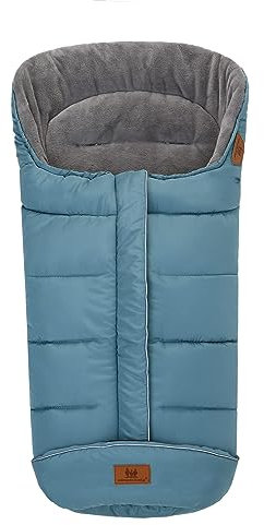 Fußsack Babyschale für Kinderwagen Buggy Universal Winter Baby (hellblau, 102X54CM)