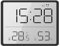 Exingk Moderno reloj de pared digital con fecha y temperatura, diseños magnéticos, ideal para montaje en nevera, decoración del hogar y regalo para reloj montado en la pared
