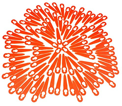 ISSICOO Lot de 100 lames PolyCut 2-2 3-2 pour débroussailleuse Stihl FSA45 FSA57 FSE52 Sun Joe 24V-GT10 24 V ion SWIFT 40 V