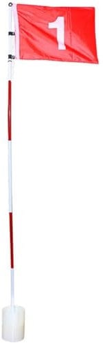 Baokuan Golf Practice Flagstick Portable 5-section Design Putting Green Flag Golf Pole Cup Hole Set for Putt Training Supplies