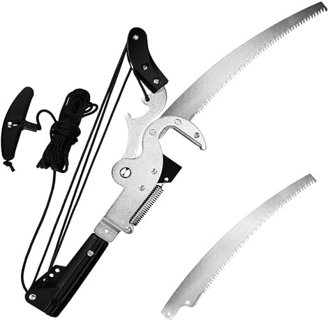 Yenghome Sharp Garden Tree Pruner Head,24 inch Large High-Altitude Shear Fruit Picker Saw Tree Trimmer Clipper Tool Fit for 0.88 inch to 1 inch Diameter pole (Without Pole)