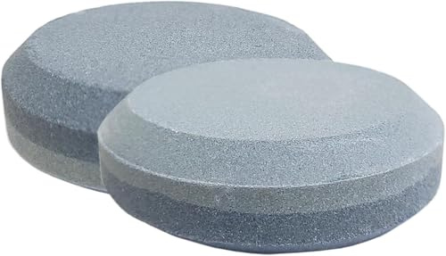 2X Sharpening Stone Hatchet Sharpener Puck Dual Grit 120# /180# Round Whetstone Tool Sharpener Set