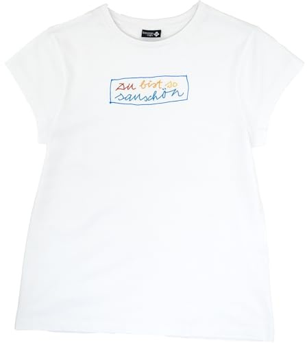 Bavarian Caps Damen Sauschön T-Shirt, weiß, L