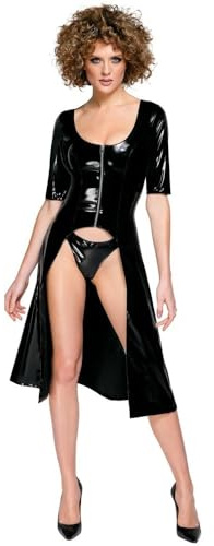 Black Level Damen Vinyl Kleiderset Schwarz XL