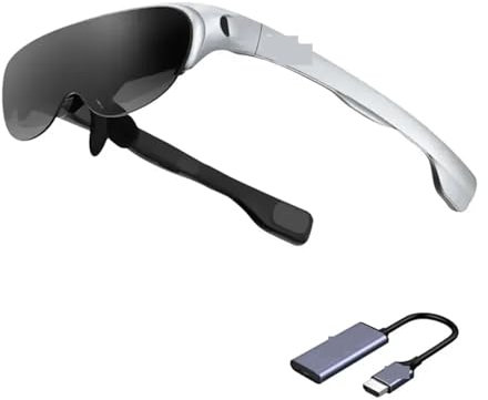 VEKELETE Gafas Inteligentes AR Pantalla portátil HD Cine de Realidad Virtual 3D Gafas Inteligentes 4K(Air and HDMI)