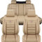 Auto Sitzbezüge Sets für BMW X1 E84 X1 1.Gen 2009-2015, Universal PU Leder AutositzbezüGe Vordersitze Rücksitze Schonbezüge Autositz Sitzschoner,B/Beige