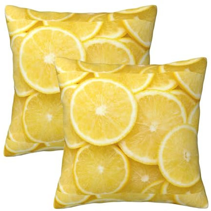 WenDang Cuscini decorativi e funzionali per divano, giallo limone, per casa, camera da letto