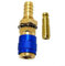 Lot de 6 raccords rapides robustes à gaz et à eau pour tubes en laiton pour soudage TIG 10 mm (bleu)