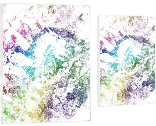 YEHEI Art Plate, Reusable Gel Printing Plate, Monoprinting Print Plate, 8 X 10 and 5 X 7, 2 Pack Printmaking Supplies