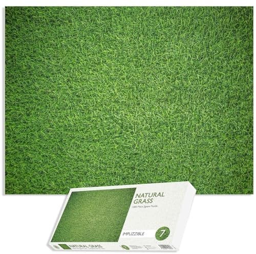 Difficult Jigsaw Puzzles For Adults - Impuzzibles Natural Grass 1000 Piece Jigsaw Puzzle - 66cm X 50cm - Challenging Jigsaw Puzzles, Great Gift For All Ages