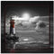ARTland Wanddeko Glasbilder Wandbild Glas Bild einteilig Maritim Meer Küste Strand Leuchtturm Segelschiff Mond Wolken bei Nacht T6GH