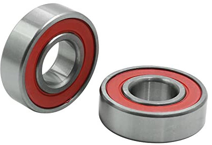 sourcing map 2 Stücke Universal 6003RS Rillen Geschirmt Kugellager 35 x 17 x 10mm
