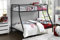 DHP Furniture Bunk Bed Black Single Over Double