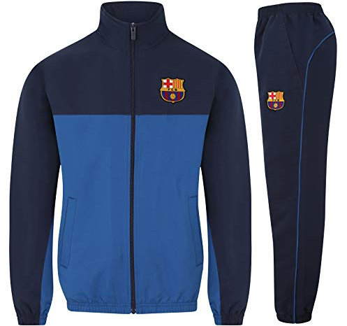 FC Barcelona Official Football Gift Boys Tracksuit Set Blue 8-9 Years MB