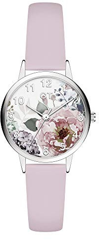 Cool Time Mädchen Kinder Armbanduhr (rosa-Silber)