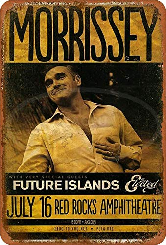 Morrissey Future Islands Eisen 20,3 x 30,5 cm Retro-Look Dekoration Handwerk Schild für Zuhause Küche Bad Bauernhof Garten Garage inspirierende Zitate Wanddekoration