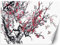 Feeby Fototapete Moderne Wanddeko Wandbild Zweig Kirschblüte 350x245 cm Rosa Wandtapete Design Kinderzimmer Küche Büro Flur Wohnzimmer Aquarell Japan