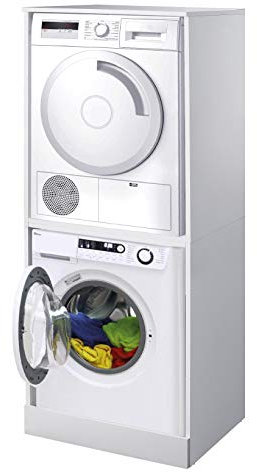 Mobile coprilavatrice e asciugatrice, IN KIT, cm.181x70x60,5, piedi regolabili