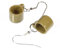 'Coffee Connoisseur' Miniature Ceramic Coffee Cup Earrings beige